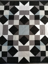 Load image into Gallery viewer, &quot;Urban Light&quot; - Modern Throw Quilt