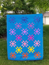 Load image into Gallery viewer, Sunset Stars Quilt PDF Pattern