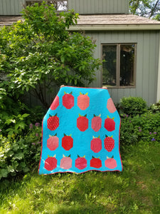 Simply Strawberry Quilt PDF Pattern