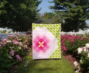"Sonic Bloom" - Throw Quilt