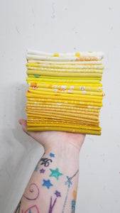 Yellow Fat Eighth Bundle - Large