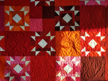 Load image into Gallery viewer, &quot;Golden Lattice&quot; - Modern Throw Quilt