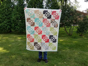 "Disappearing Hourglass" - Throw Quilt