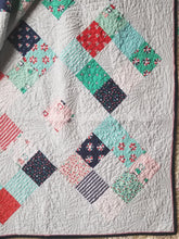 Load image into Gallery viewer, &quot;Square Dance&quot; - Feminine Twin Quilt