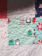 Load image into Gallery viewer, &quot;Square Dance&quot; - Feminine Twin Quilt