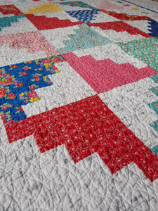 "Jelly Roll Rock" - Throw Quilt