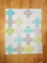 Load image into Gallery viewer, &quot;Layer Cake Lattice&quot; - Modern Plus Quilt, Toddler