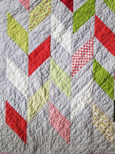 Load image into Gallery viewer, &quot;Herringbone Christmas&quot; - Throw Quilt
