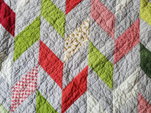 Load image into Gallery viewer, &quot;Herringbone Christmas&quot; - Throw Quilt