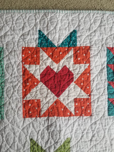 "Handmade With Love" - Christmas Present, Full Quilt