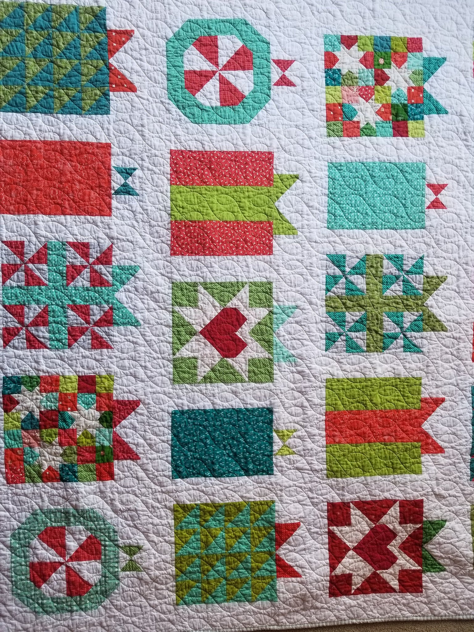 Bonnie and Camille Merry Little Christmas Red - Snowed In Houses - Quilt  Fabric - 123Stitch