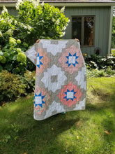 Load image into Gallery viewer, &quot;Vintage Tiles&quot; Quilt - Feminine Baby Quilt
