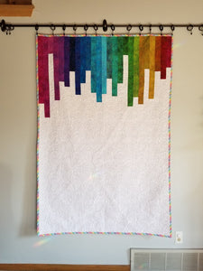"Paint Drip" - Throw Quilt