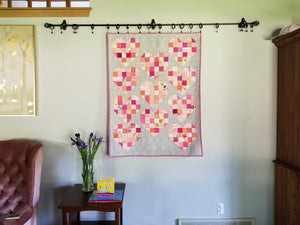 "Scrappy Hearts" - Toddler Quilt