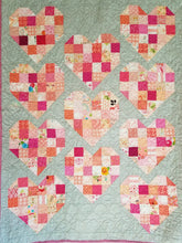 Load image into Gallery viewer, &quot;Scrappy Hearts&quot; - Toddler Quilt