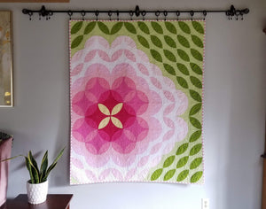 "Sonic Bloom" - Throw Quilt
