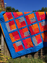 Load image into Gallery viewer, &quot;Quilt Buzz Bingo&quot; - Modern Throw Quilt